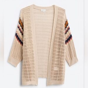 Market & Spruce Kamila Pattern Stitch Kimono Cardigan - Medium